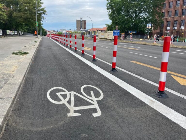 Radverkehrsanlage in der Grunewaldstraße: Wir fordern keine Verschlechterungen für die Verkehrssicherheit des Radverkehrs!